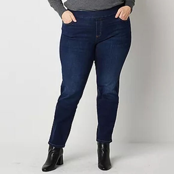 TERRA & SKY WOMEN'S PLUS SIZE JEANS - Picture 1 of 6